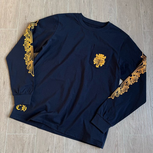 Crowe Vine Sword Print Unisex Long Sleeve T-Shirt